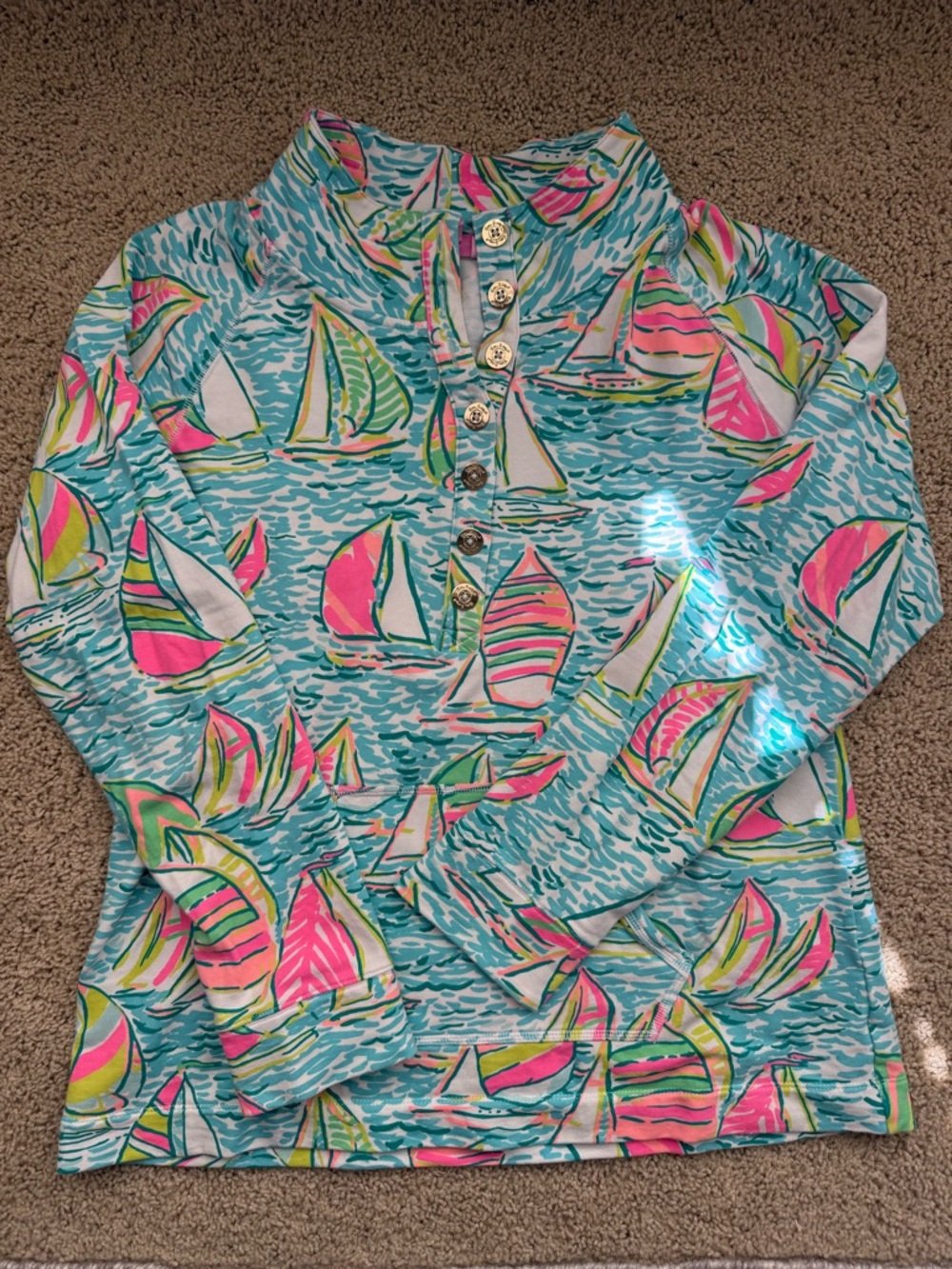 Lilly Pulitzer “You Gotta Regatta” popover, size L